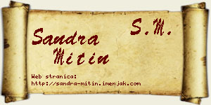 Sandra Mitin vizit kartica